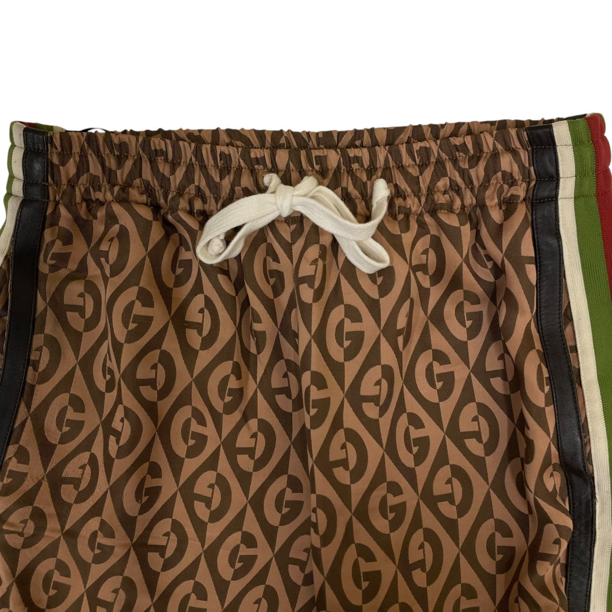 GUCCI Gランバス レーヨン羊革サイドライン トラックパンツ ストレートパンツ587388 古着・中古-3枚目のアイテム画像