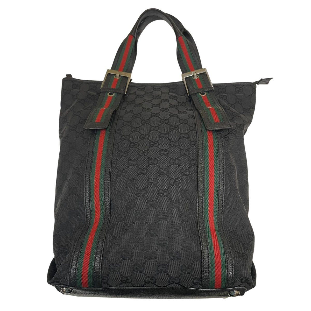 GUCCI ウェビングライン GGキャンバス トートバッグトートバッグ131186 古着・中古-1枚目のアイテム画像