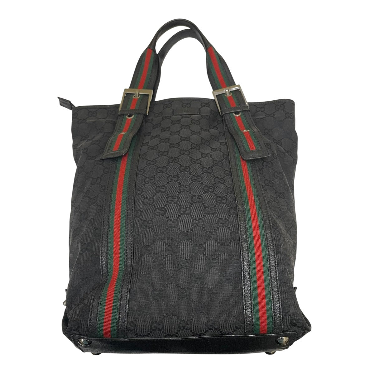 GUCCI ウェビングライン GGキャンバス トートバッグトートバッグ131186 古着・中古-2枚目のアイテム画像