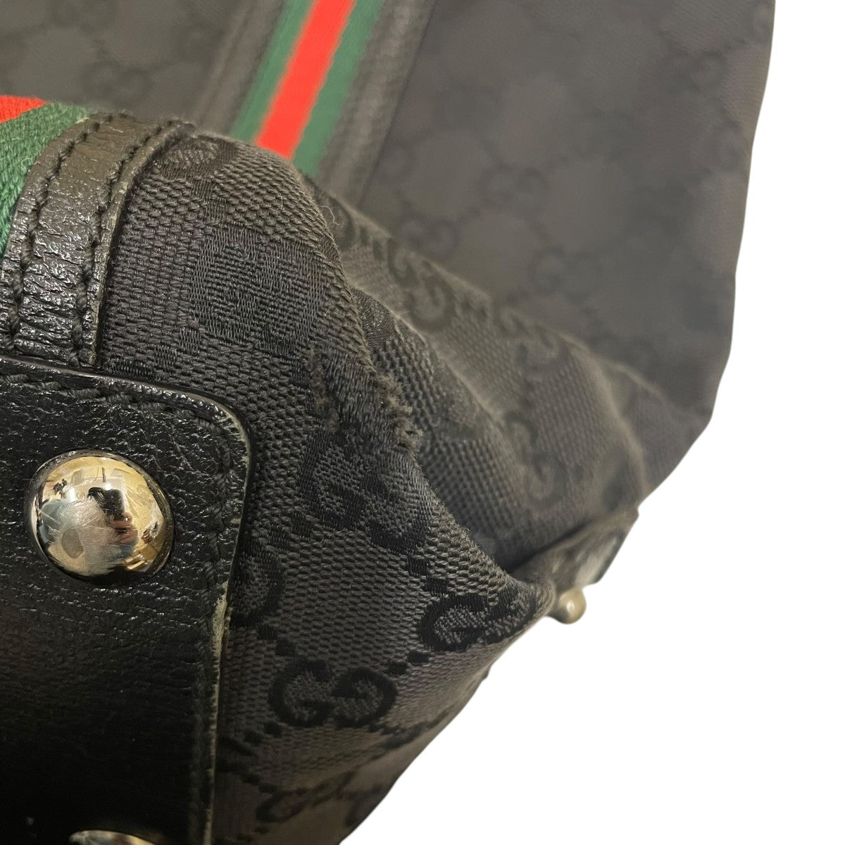 GUCCI ウェビングライン GGキャンバス トートバッグトートバッグ131186 古着・中古-6枚目のアイテム画像