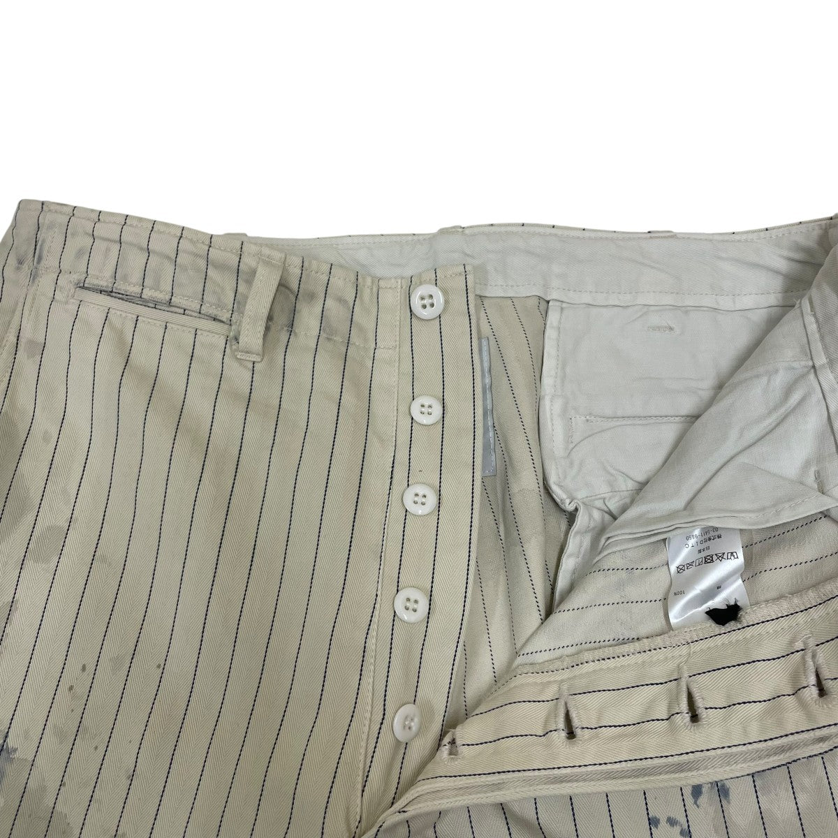 BOWWOW COLA STRIPE TROUSERSコットンパンツ 古着・中古-4枚目のアイテム画像