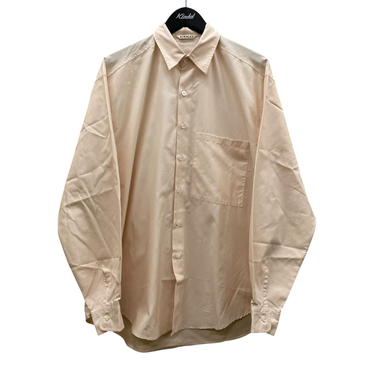AURALEE(オーラリー) WASHED FINX TWILL BIG SHIRTS無地 長袖シャツ