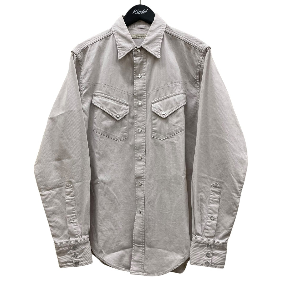 camoshita コットンピケ ウエスタンシャツ長袖シャツ コットンシャツ1177 6 000007 古着・中古-1枚目のアイテム画像