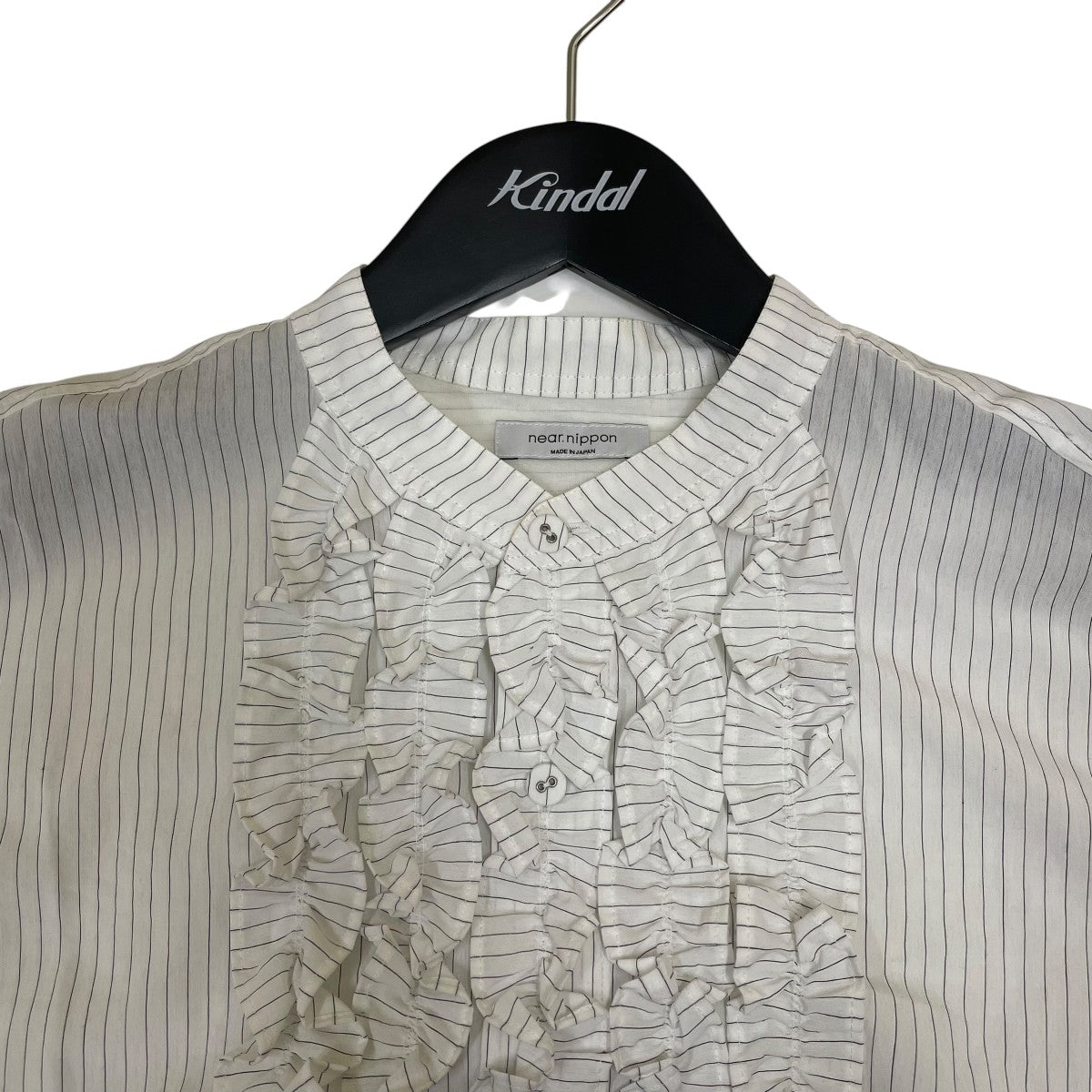 フリルロングシャツワンピース長袖ワンピース712-2526