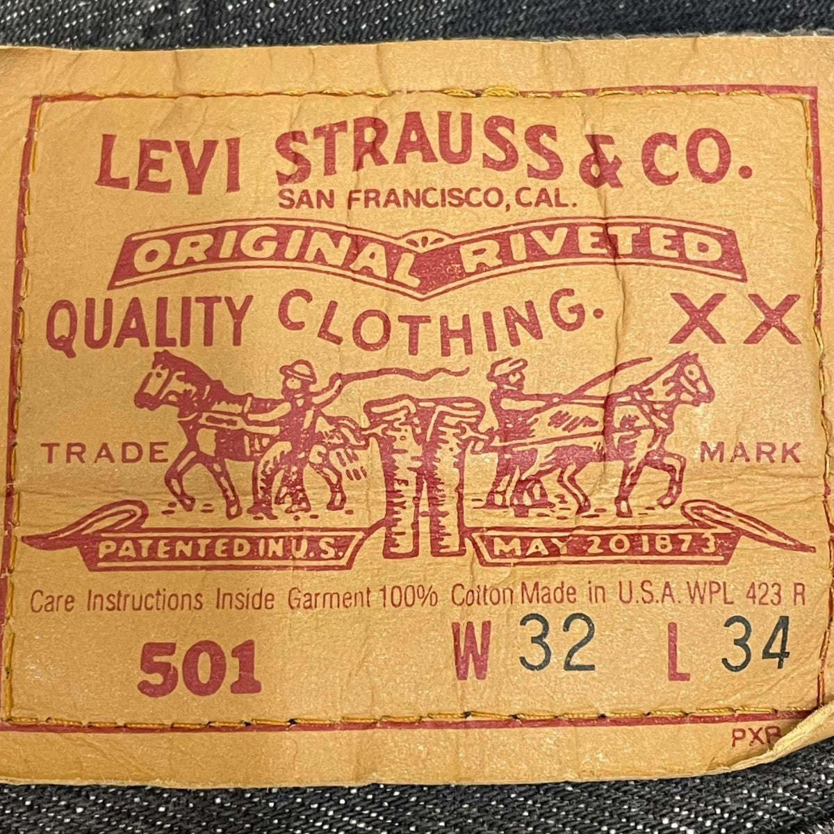 LEVI’S 501先染めデニムパンツ501 0658 古着・中古-7枚目のアイテム画像