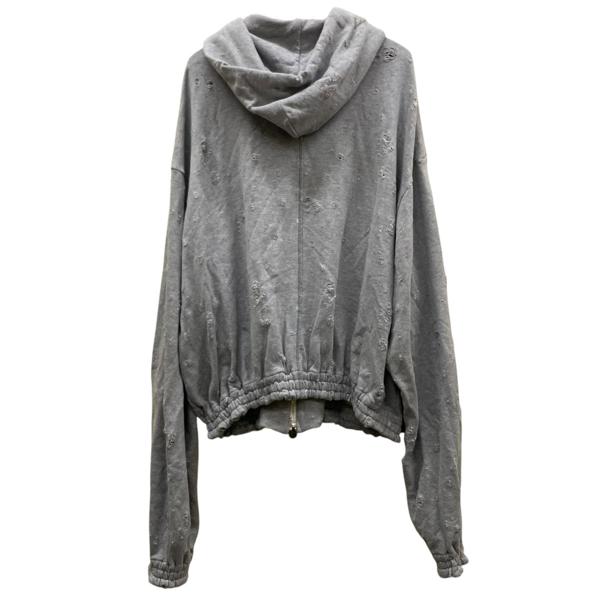 25SSOLD STYLE ZIP HOODIE ジップアップパーカーダメージ加工 コットン ジップパーカー2502SK98