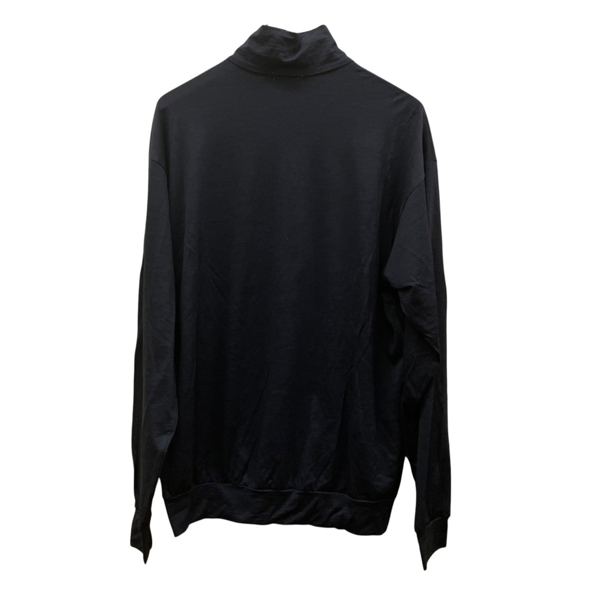 INTERIM EXTRA FINE MERINO WOOL JERSEY HIGH NECK HALF ZIP長袖カットソー 古着・中古-2枚目のアイテム画像