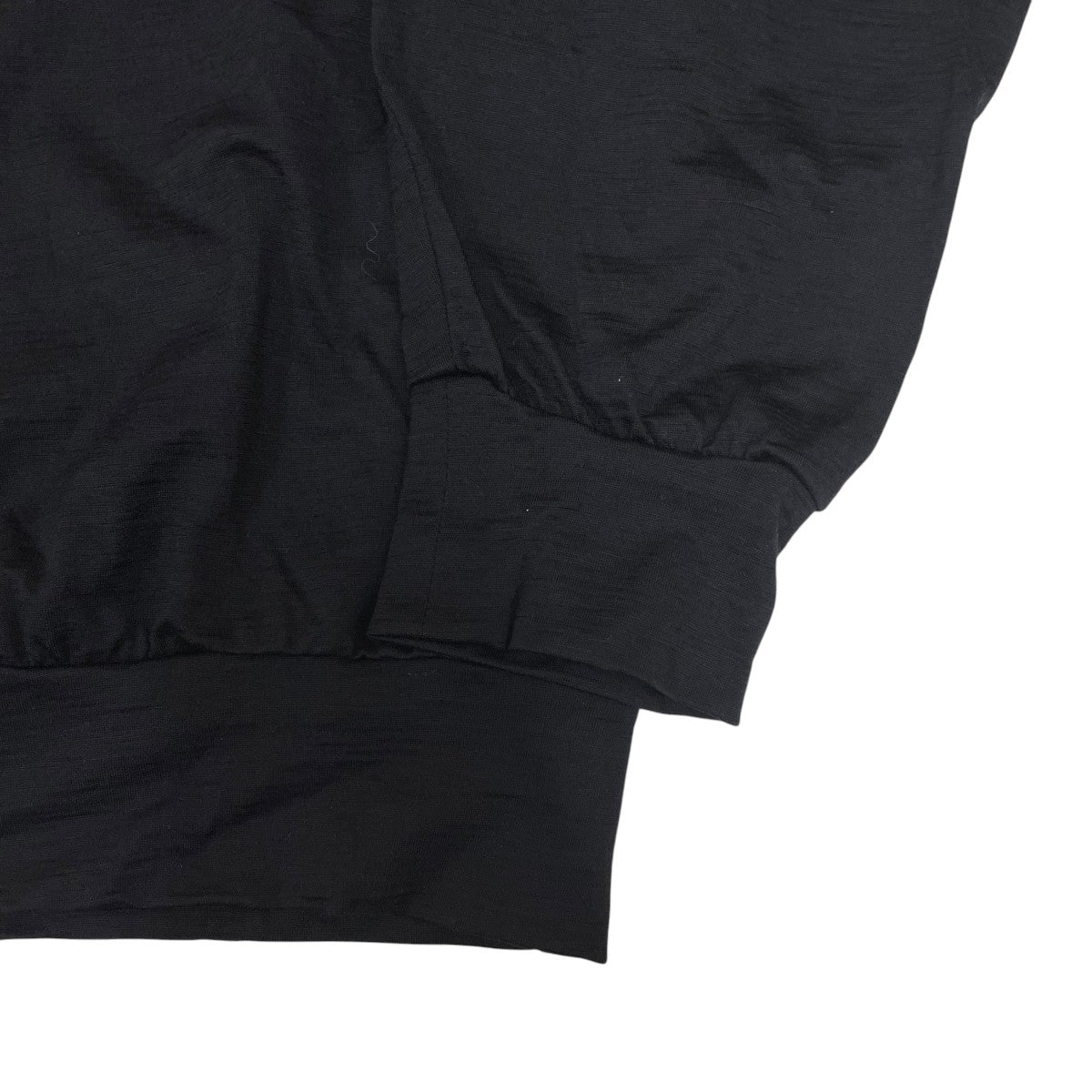 INTERIM EXTRA FINE MERINO WOOL JERSEY HIGH NECK HALF ZIP長袖カットソー 古着・中古-4枚目のアイテム画像