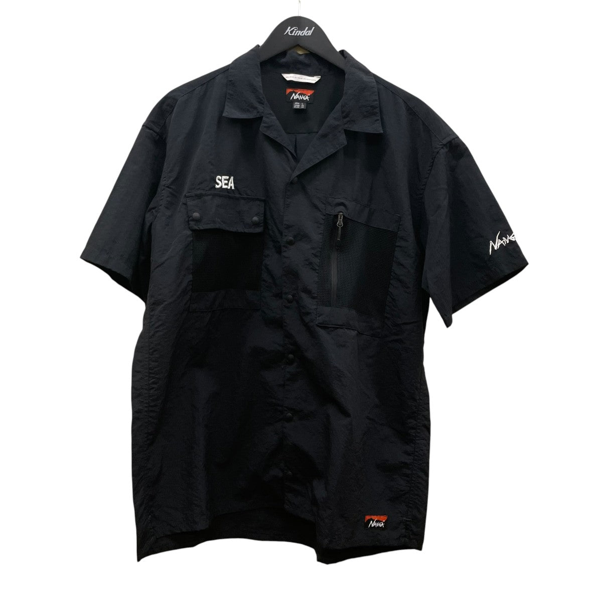 NANGA×WIND AND SEA 半袖シャツWDW0BKG4 古着・中古-1枚目のアイテム画像