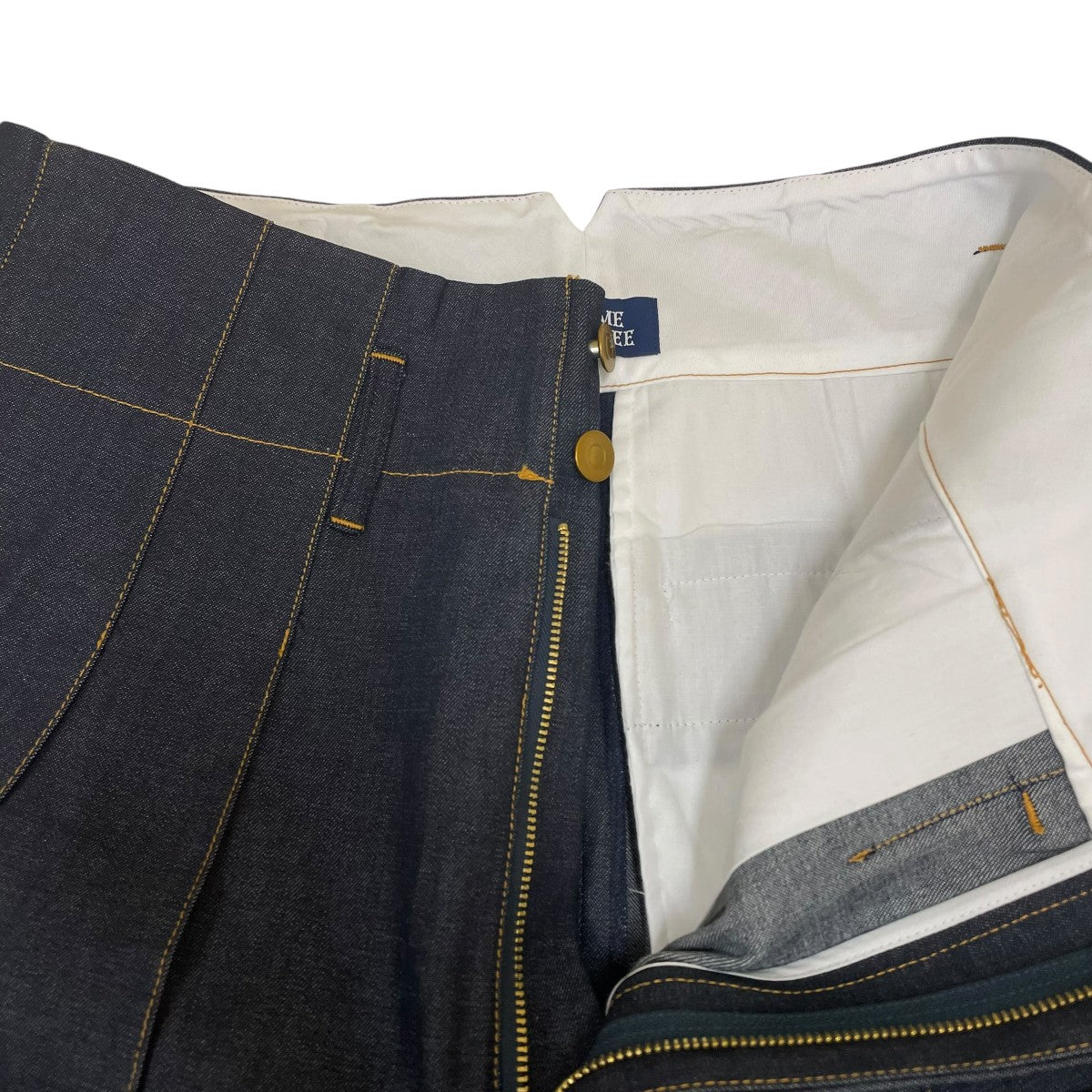 BECOME TREE HIGH-WAIST BAGGY CARGO INDIGO STRETCH DENIM PANTSデニムパンツBT-8501 古着・中古-4枚目のアイテム画像