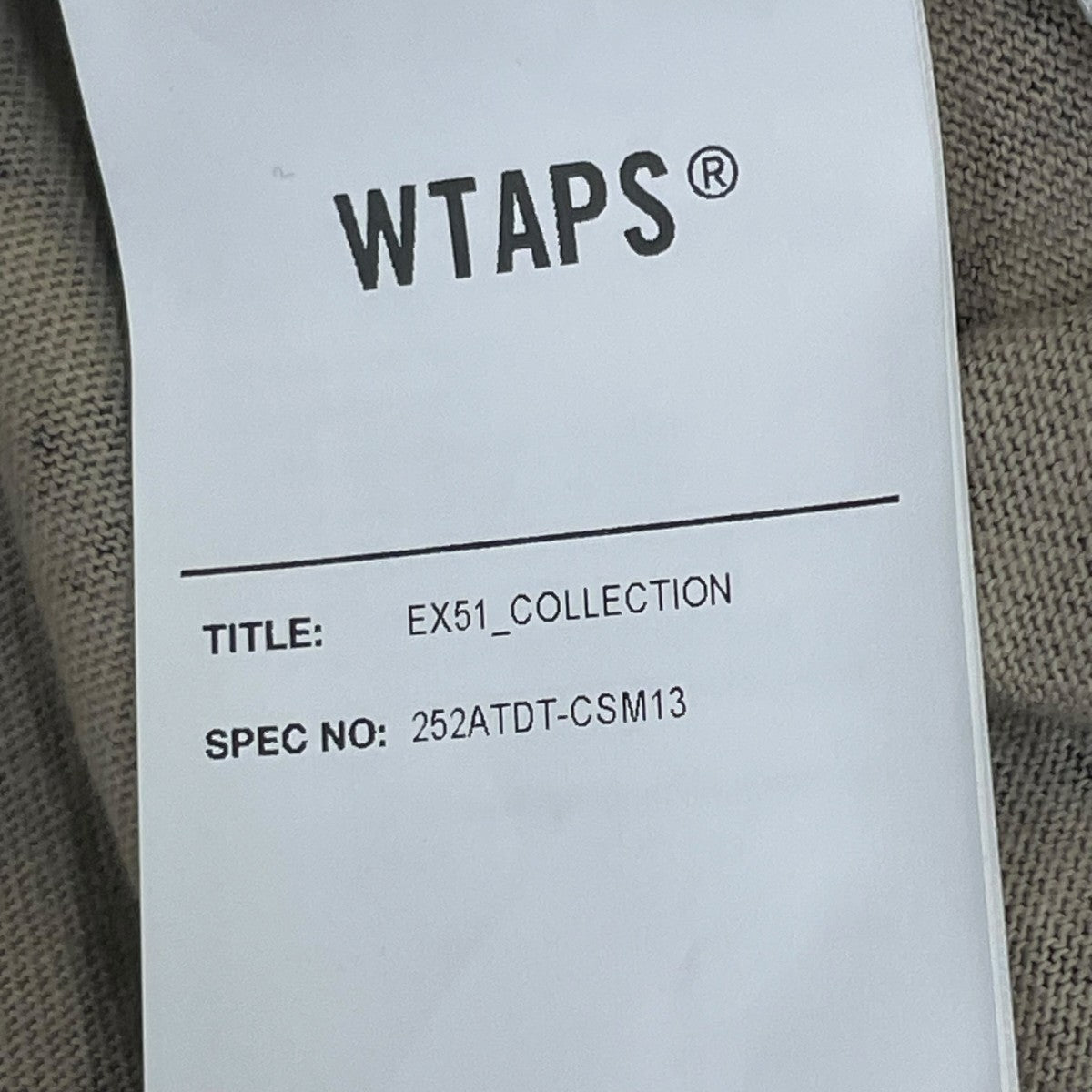 WTAPS GHILL LS COTTON長袖カットソー25ATDT-CSM13 古着・中古-5枚目のアイテム画像