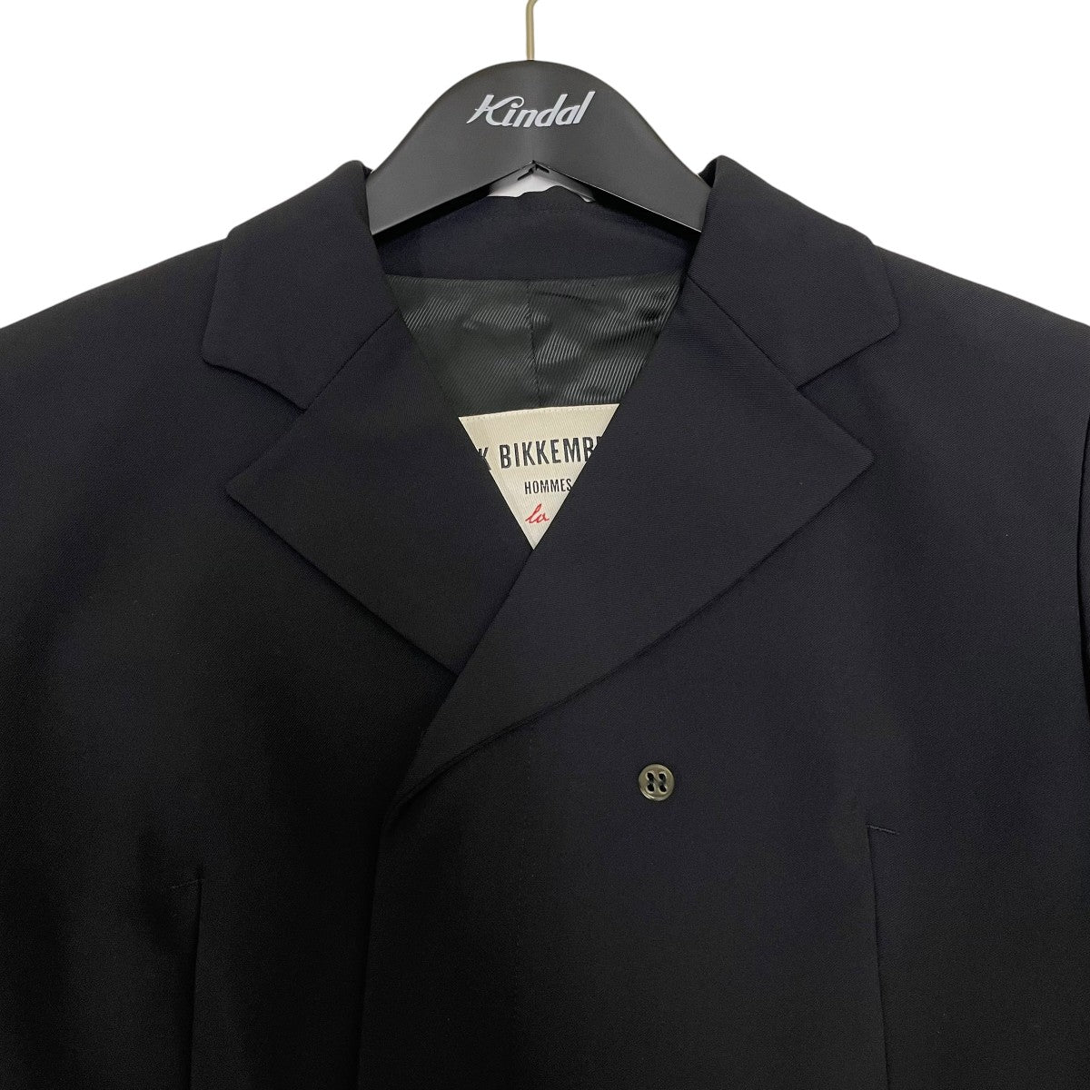 ジャケット・アウター DIRK BIKKEMBERGS HOMMES double jacket DIRK BIKKEMBERGS(ダークビッケンバーグ) ジャケット ブラック サイズ