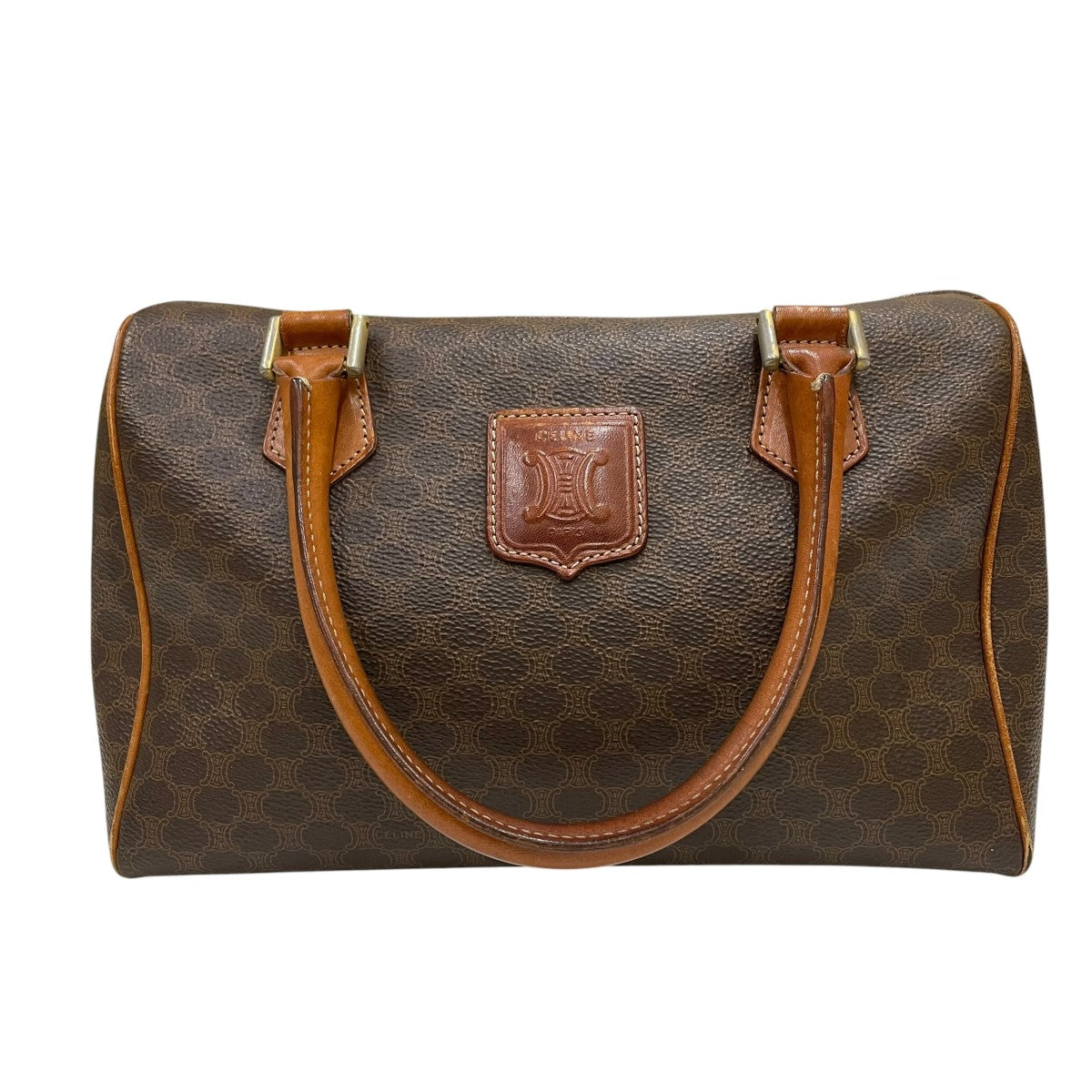 CELINE VINTAGE マカダム柄ミニボストンバッグM13 古着・中古-1枚目のアイテム画像