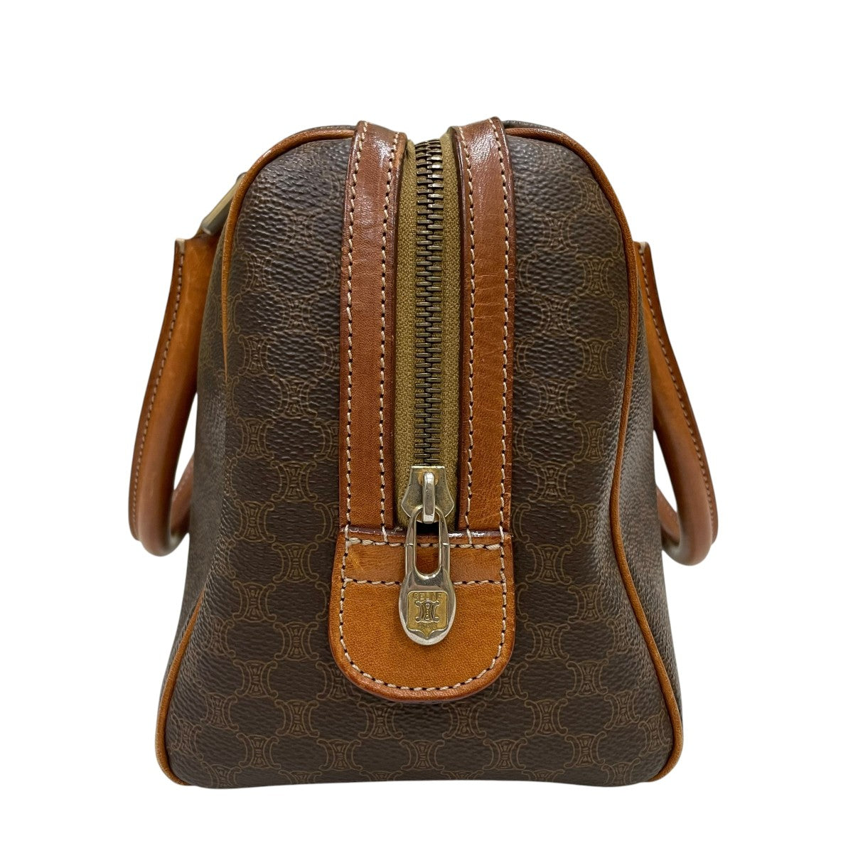 CELINE VINTAGE マカダム柄ミニボストンバッグM13 古着・中古-3枚目のアイテム画像