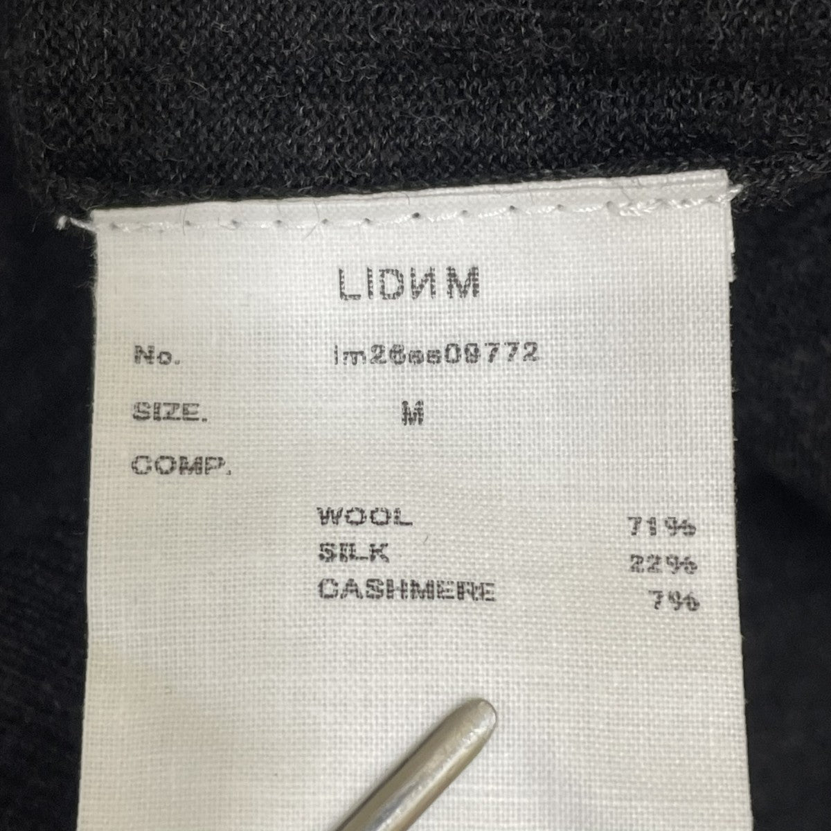 LIDNM(リドム) W Si Ca 18G Crew CardiganカーディガンIm26ss09772