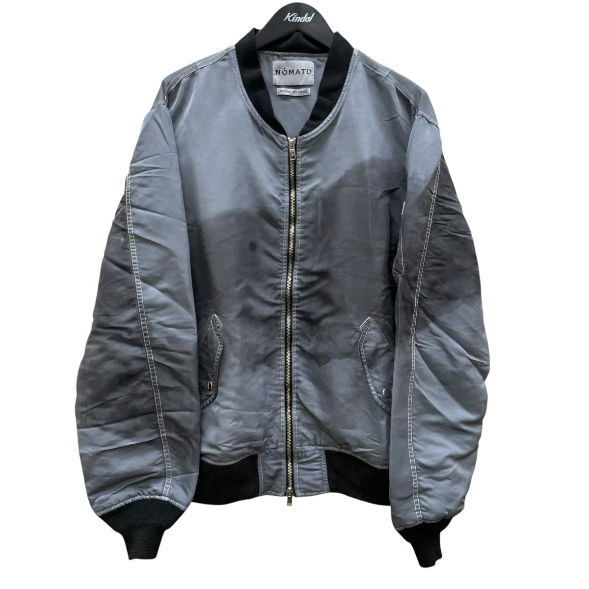 NOMA t．d． garment-dyed cotton-twill bomber jacket MA-1MA-1ジャケットN37 JK01 古着・中古-1枚目のアイテム画像