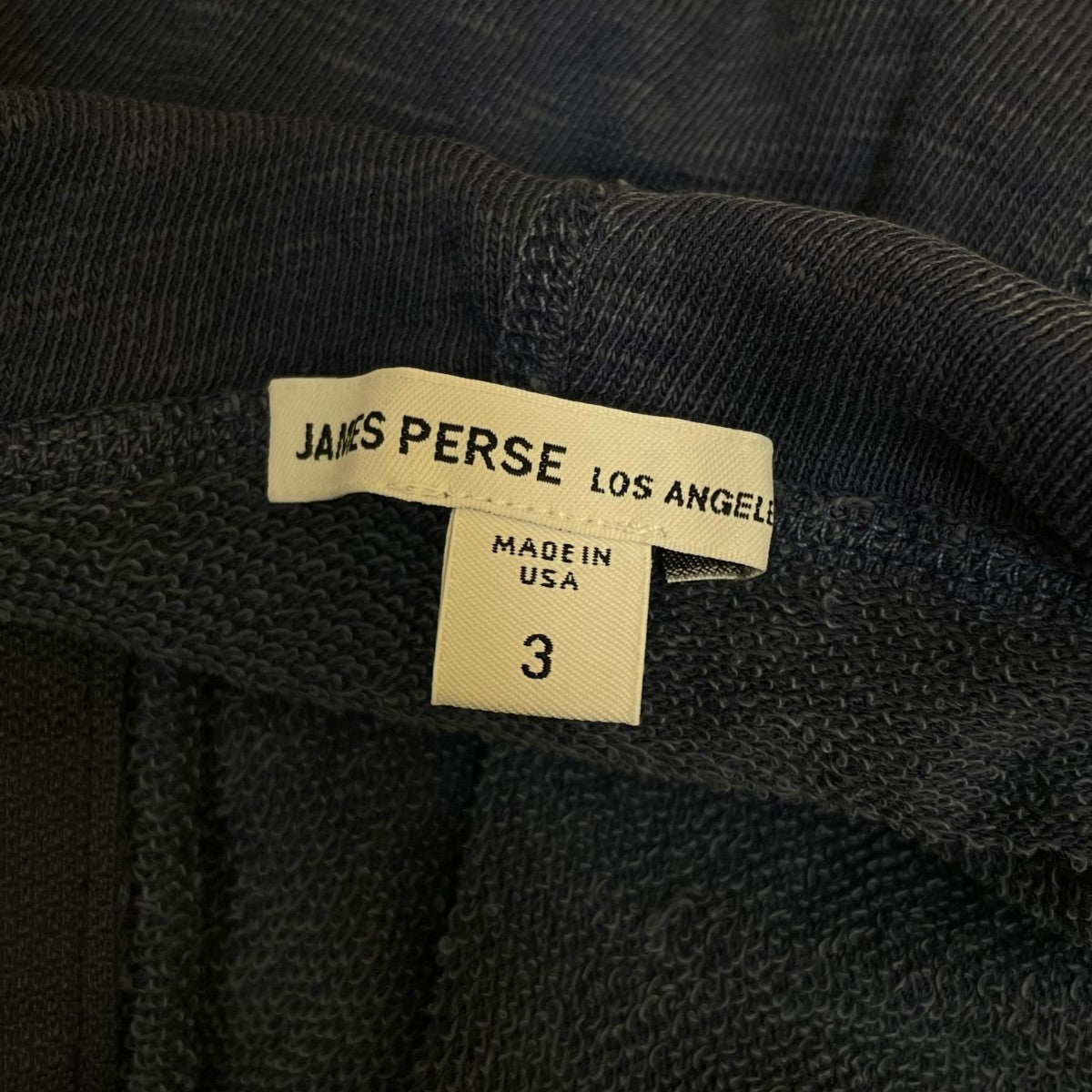 JAMES PERSE バックパイル スエットジップアップパーカーコットン ジップアップパーカー18 03 35 03610 古着・中古-5枚目のアイテム画像