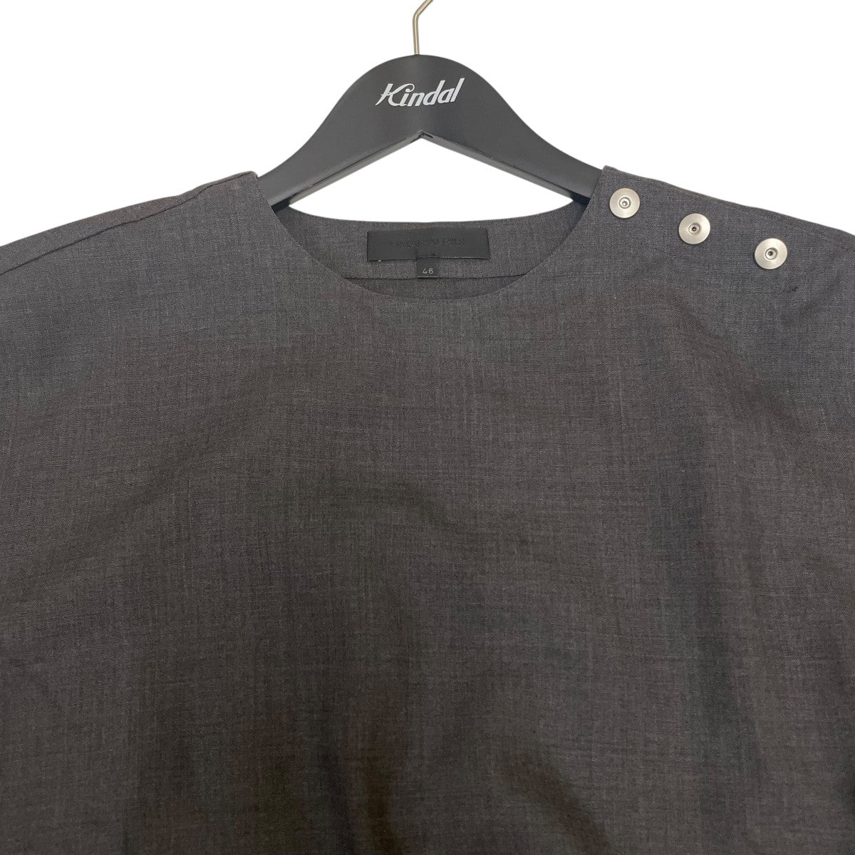 25SSCinched Shirtバックドローコード付き 無地 長袖プルオーバーシャツ
