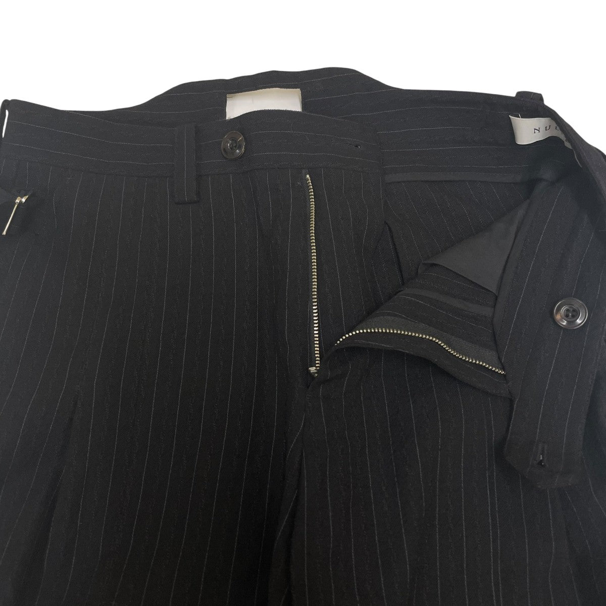 25AWAccordion Pleats Tailored Trousersウールスラックス ワイドパンツNUAW25TRO002 VSP