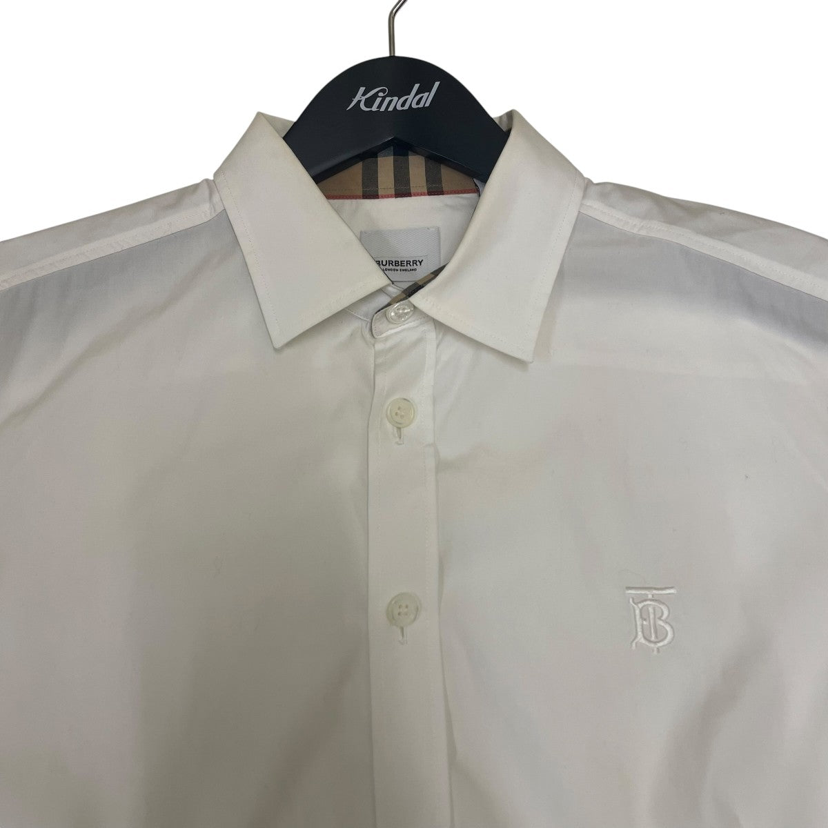 SHERWOODモノグラムモチーフ ストレッチコットン ポプリンシャツ ブラウス8032308