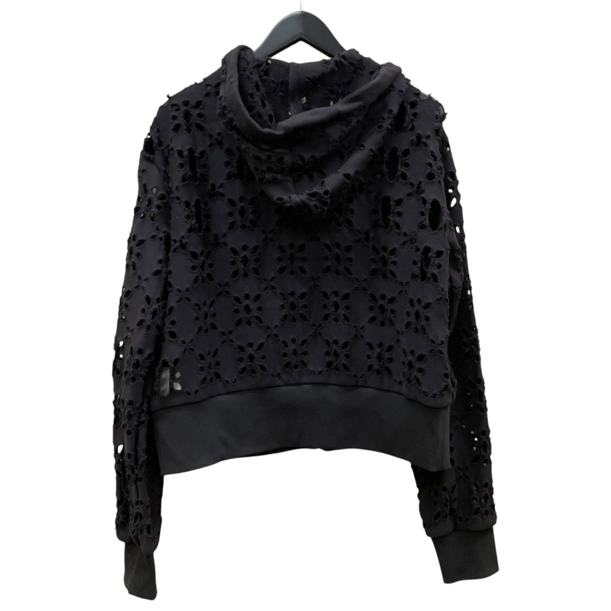 MASU FLOWER HOLE ZIP-UP SWEAT PARKA花柄 穴あき ジップパーカーMPFW CS0324 古着・中古-2枚目のアイテム画像