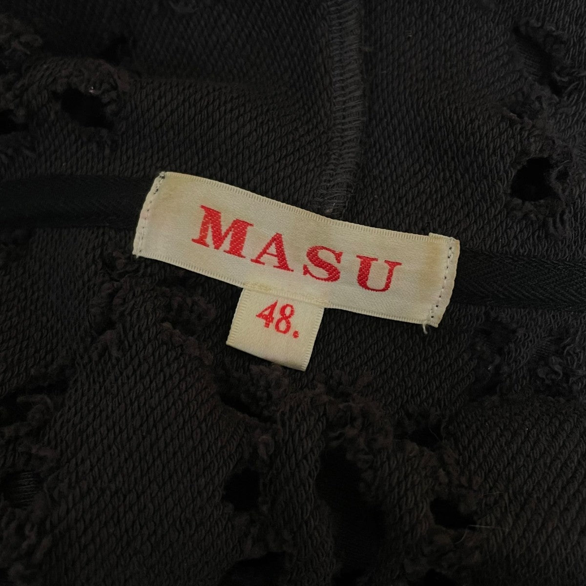 MASU FLOWER HOLE ZIP-UP SWEAT PARKA花柄 穴あき ジップパーカーMPFW CS0324 古着・中古-5枚目のアイテム画像