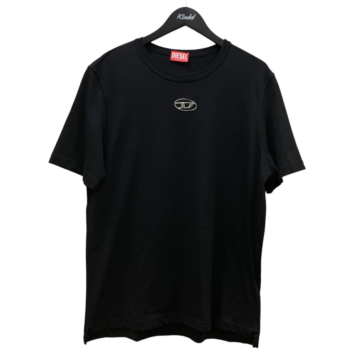DIESEL T-shirt with metallic Oval D半袖Tシャツ コットンTシャツA17880 古着・中古-1枚目のアイテム画像