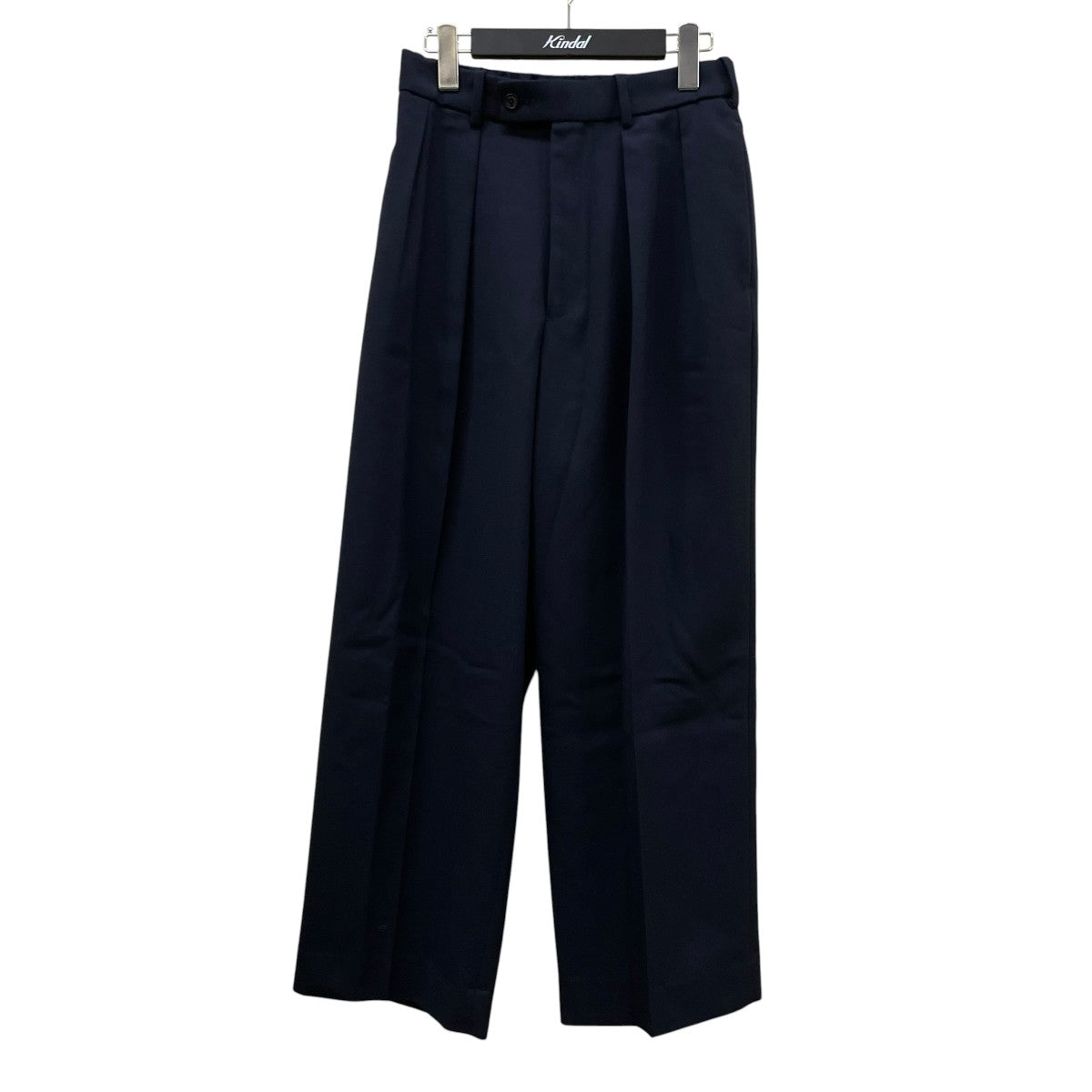 DOUBLE PLEATED TROUSERS ORGANIC WOOL SURVIVAL CLOTH2タック スラックスA23C-04PT02C
