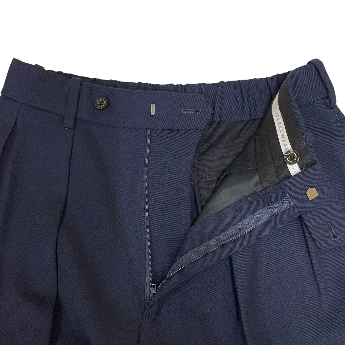 DOUBLE PLEATED TROUSERS ORGANIC WOOL SURVIVAL CLOTH2タック スラックスA23C-04PT02C