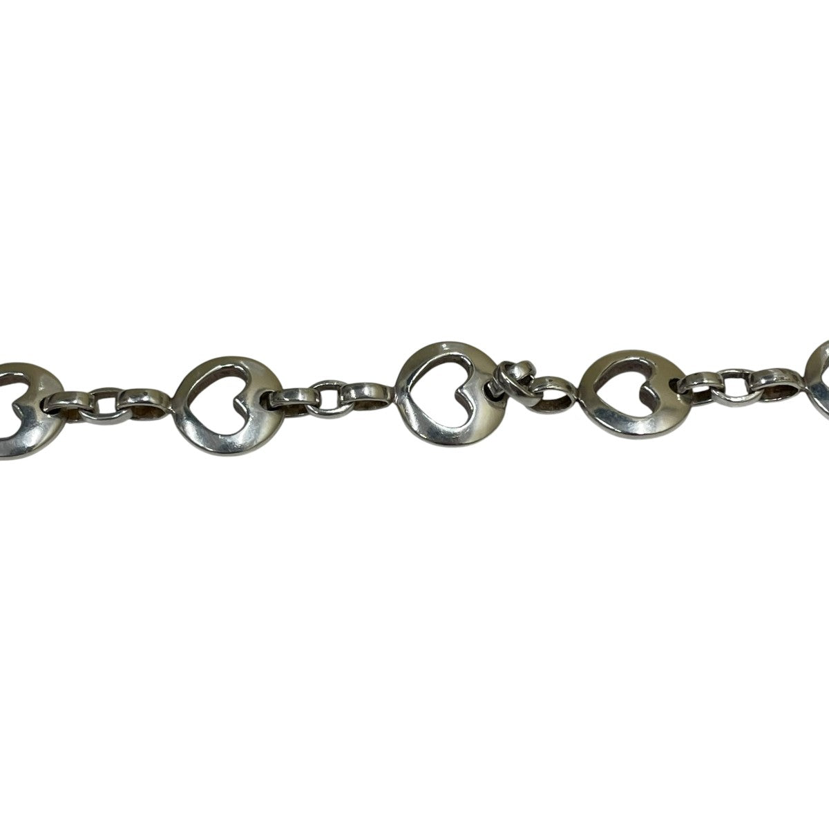 Tiffany ＆ Co．(ティファニー) ピアスド ハートブレスレット シルバー