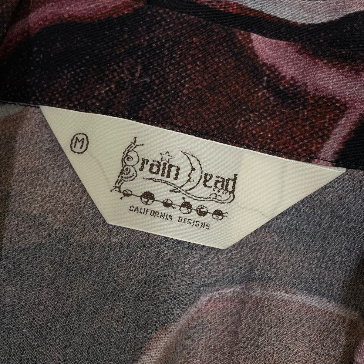 BRAIN DEAD 総柄 グラフィック プリント オープンカラーシャツ 半袖シャツT05004292D125 古着・中古-5枚目のアイテム画像