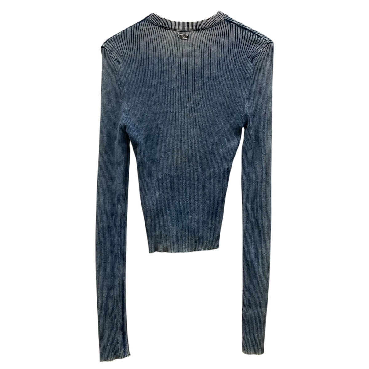 DIESEL フロントホック付き ウォッシュ加工 長袖リブニット ロングスリーブカットソー 古着・中古-2枚目のアイテム画像