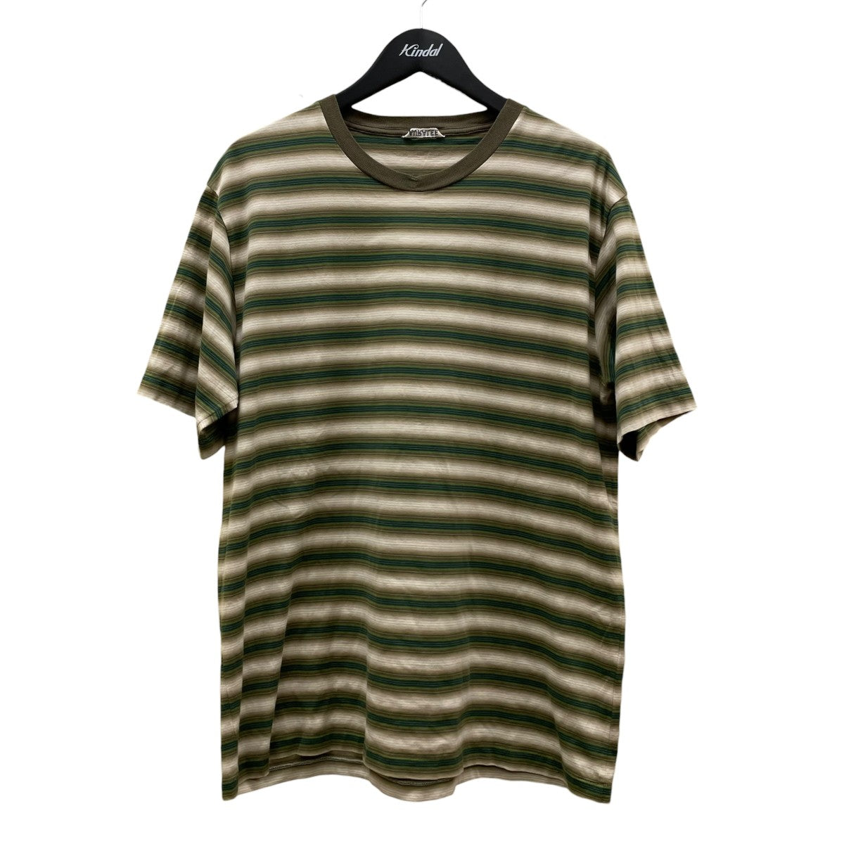 AURALEE GRADIENT STRIPE JERSEY TEEストライプ柄 半袖Tシャツ コットンTシャツA25AT02GJ 古着・中古-1枚目のアイテム画像