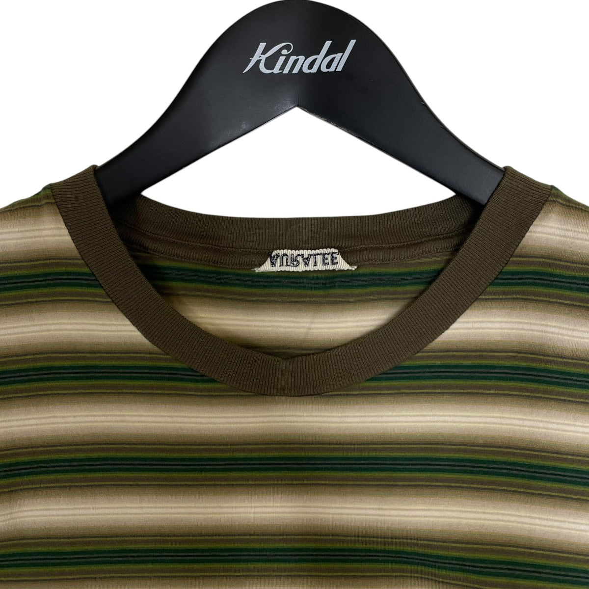 AURALEE GRADIENT STRIPE JERSEY TEEストライプ柄 半袖Tシャツ コットンTシャツA25AT02GJ 古着・中古-3枚目のアイテム画像