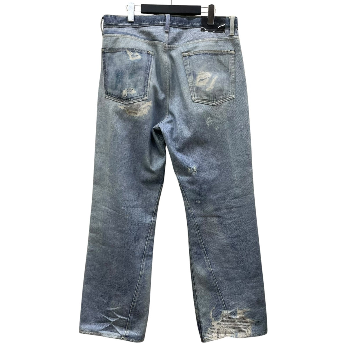 OUR LEGACY THIRD CUTダメージ加工プリント デニムパンツ ワイドパンツM4205TDD 古着・中古-2枚目のアイテム画像