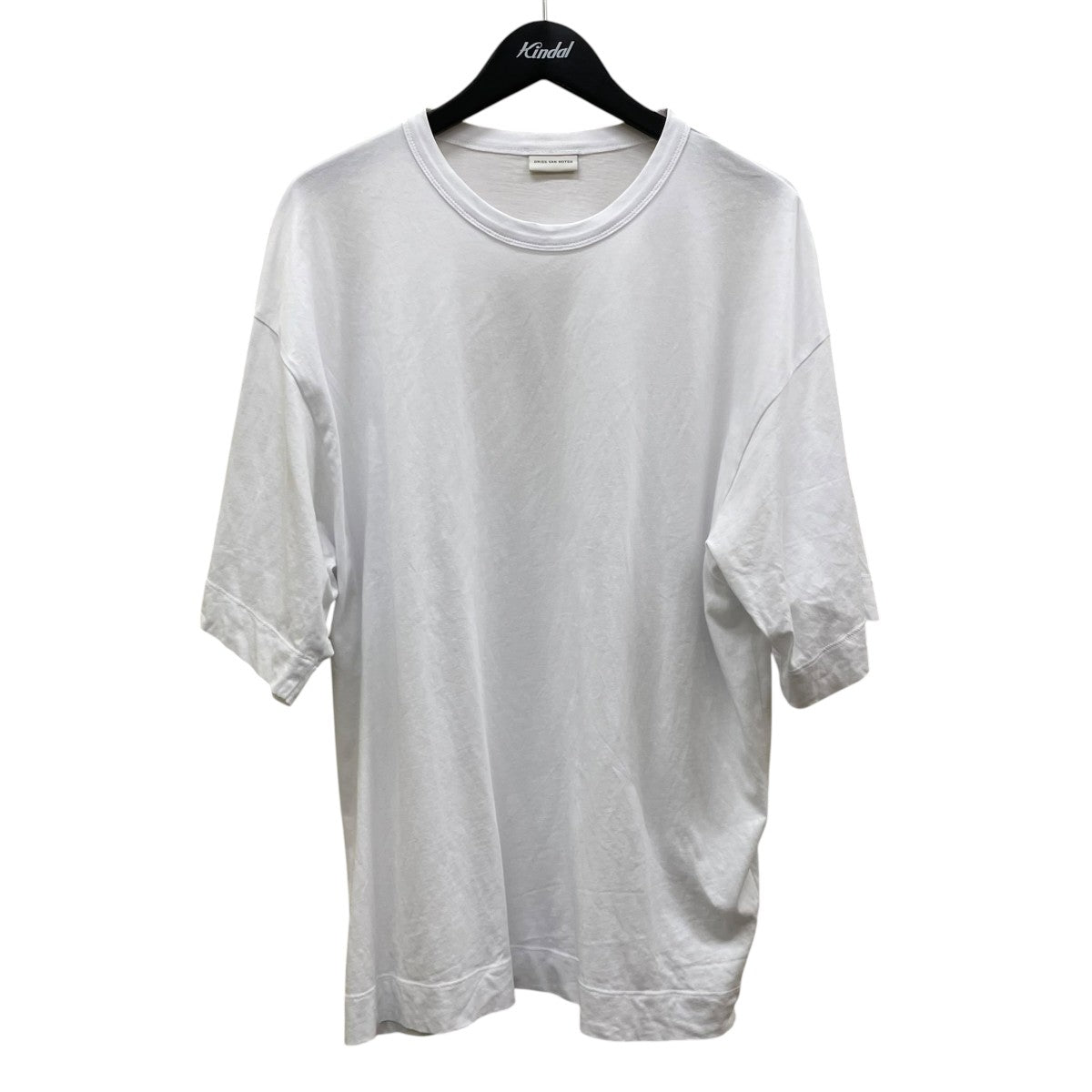DRIES VAN NOTEN M．K．SS．T-SHIRT WHITE無地 半袖Tシャツ コットンTシャツ 古着・中古-1枚目のアイテム画像