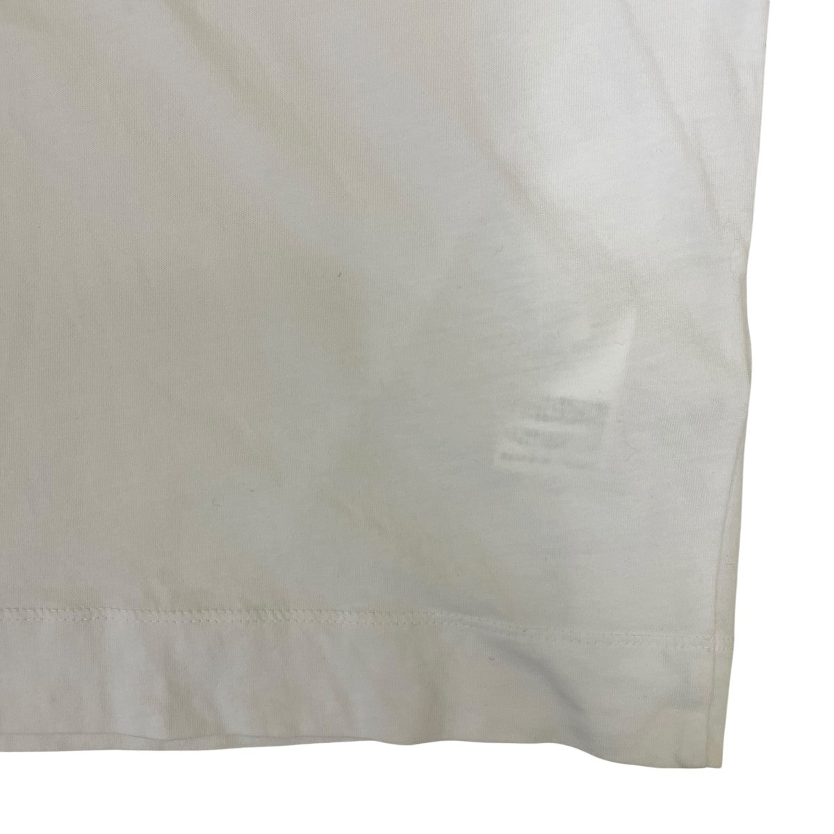 DRIES VAN NOTEN M．K．SS．T-SHIRT WHITE無地 半袖Tシャツ コットンTシャツ 古着・中古-4枚目のアイテム画像