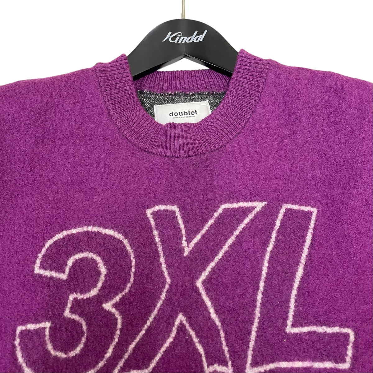doublet SHRUNK OVERSIZED KNITWEAR厚手ニット17AW15KN13 古着・中古-3枚目のアイテム画像