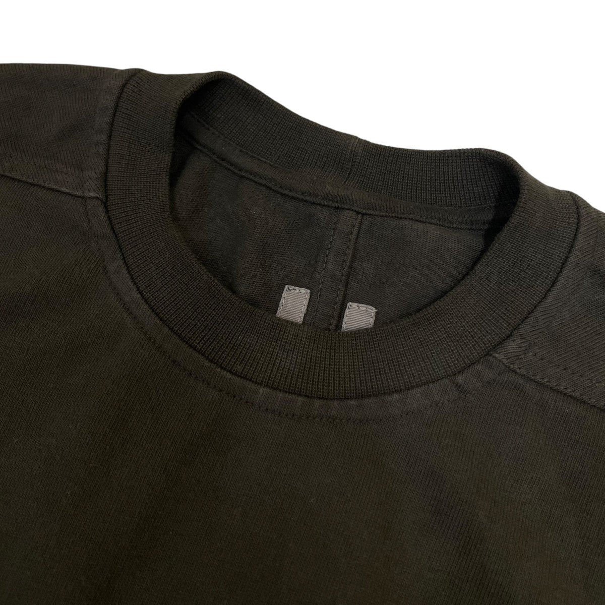 RICK OWENS 無地 コットン ロングスリーブカットソー 長袖TシャツRU02E1277-BA 古着・中古-6枚目のアイテム画像