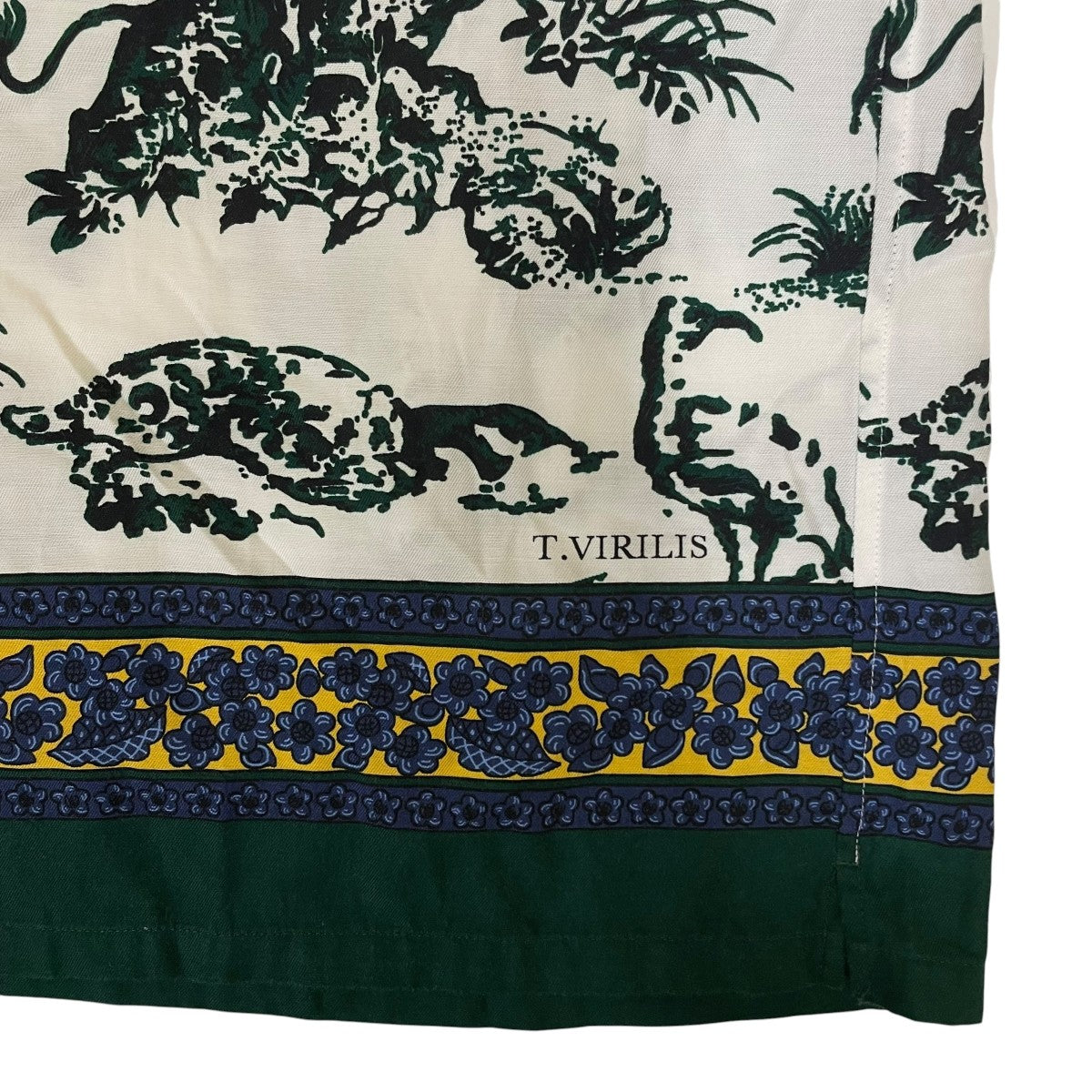 TOGA VIRILIS(トーガヴィリリース) Cupra cotton print shirtプリント