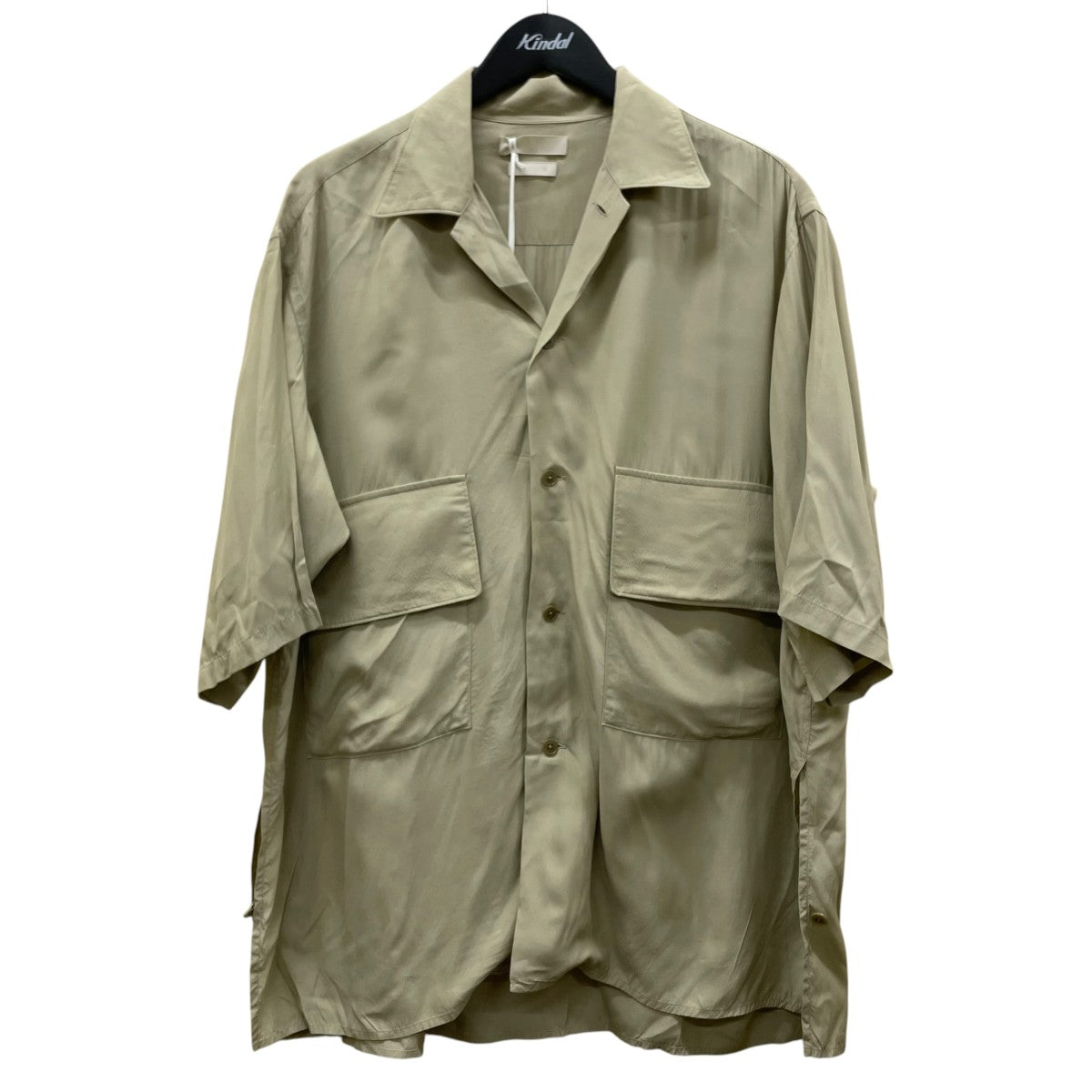 YOKE HALF SLEEVES BIG FLAP SHIRTオープンカラー オーバーサイズ 半袖シャツY21SS0205SH 古着・中古-1枚目のアイテム画像