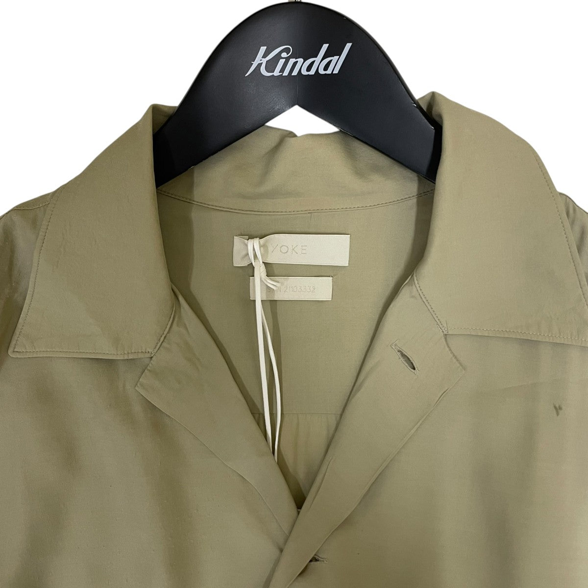YOKE HALF SLEEVES BIG FLAP SHIRTオープンカラー オーバーサイズ 半袖シャツY21SS0205SH 古着・中古-3枚目のアイテム画像