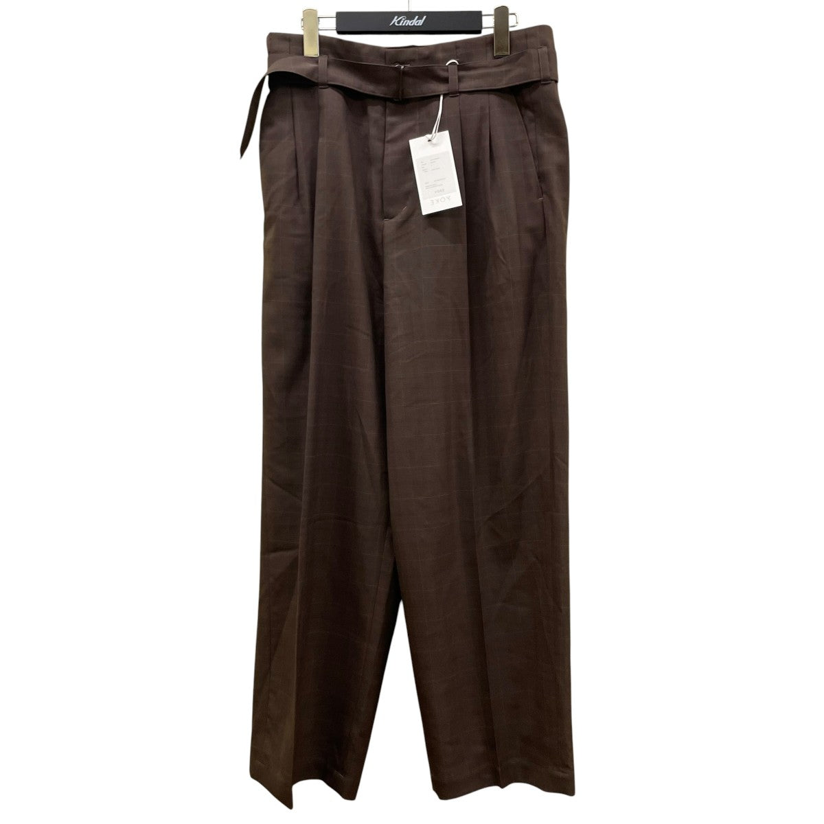 YOKE HIGH WAIST BELTED PANTSベルテッドパンツYK21AW0255P 古着・中古-1枚目のアイテム画像