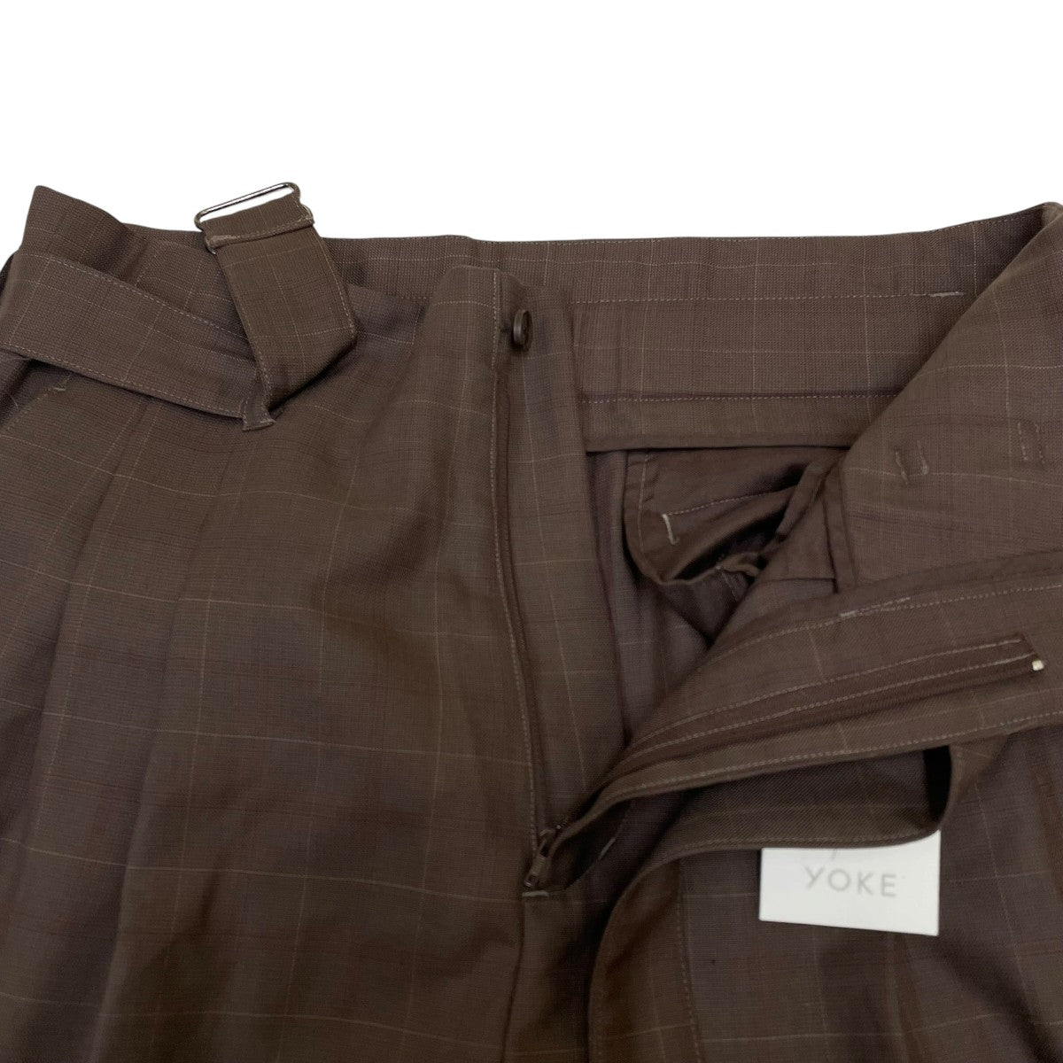YOKE HIGH WAIST BELTED PANTSベルテッドパンツYK21AW0255P 古着・中古-7枚目のアイテム画像