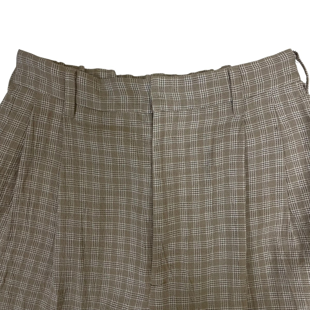 ERiKOKATORi 26SSチェック柄 コットン イージーパンツ スラックスEK12-1-2 古着・中古-3枚目のアイテム画像