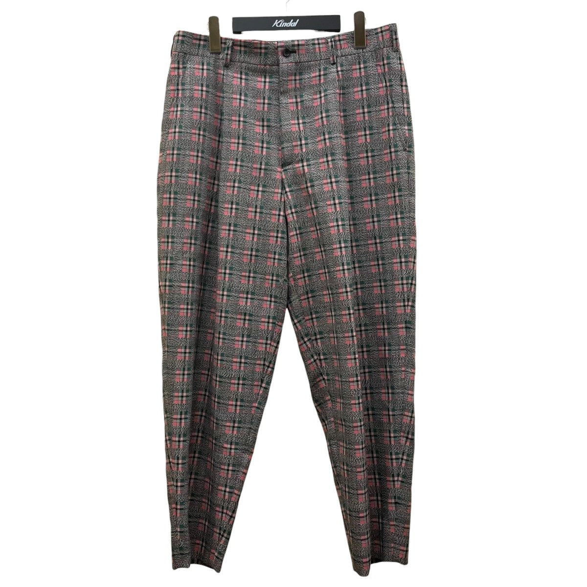 COMME des GARCONS HOMME PLUS 20AWタータンチェック ワイドスラックスパンツチェック柄 ウールスラックス パンツPF P042 古着・中古-1枚目のアイテム画像