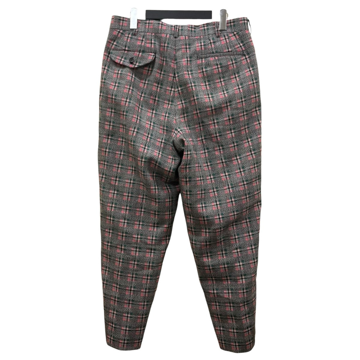 COMME des GARCONS HOMME PLUS 20AWタータンチェック ワイドスラックスパンツチェック柄 ウールスラックス パンツPF P042 古着・中古-2枚目のアイテム画像