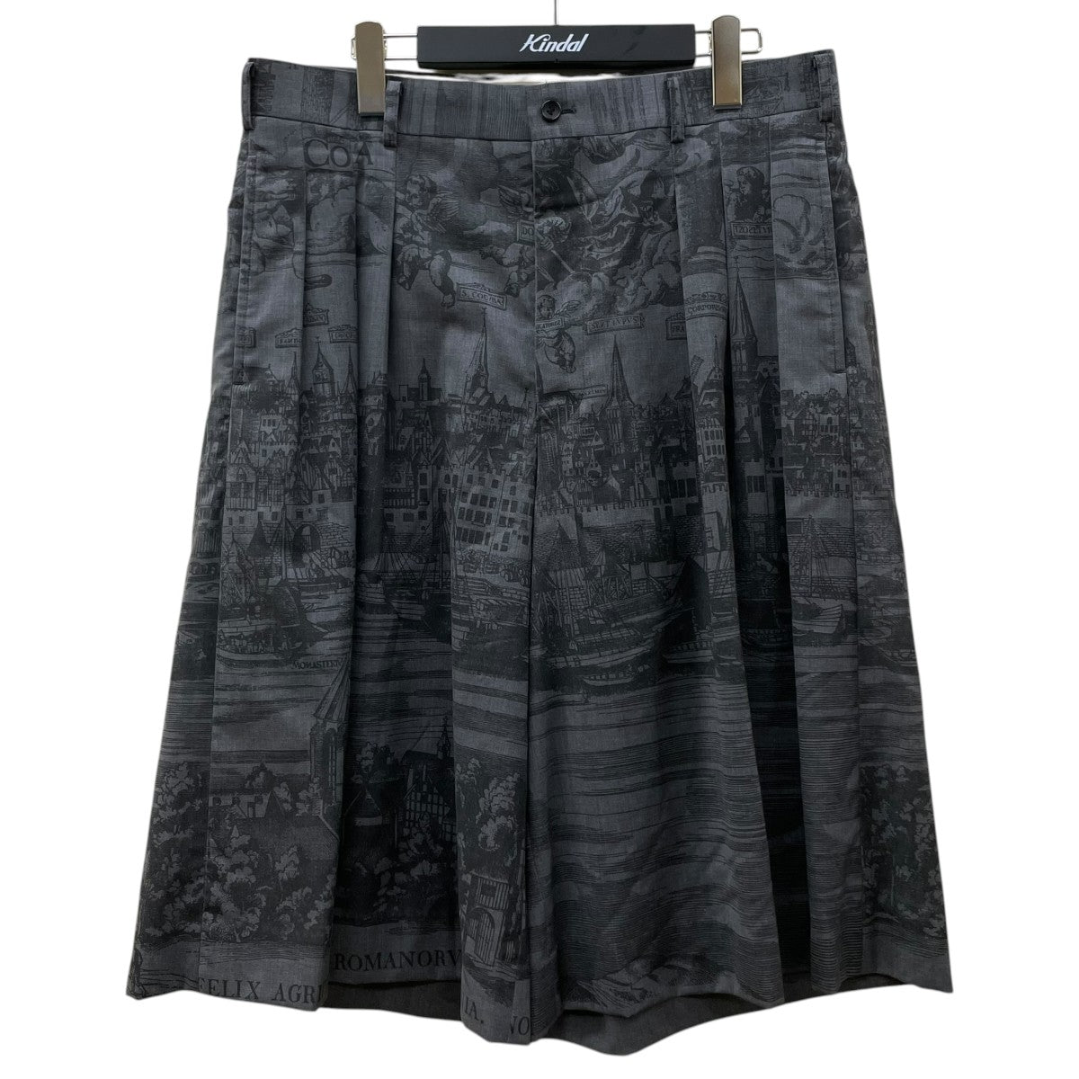 COMME des GARCONS HOMME PLUS Printed wide-leg shortsグラフィック プリント ワイドハーフパンツPE P016 古着・中古-1枚目のアイテム画像