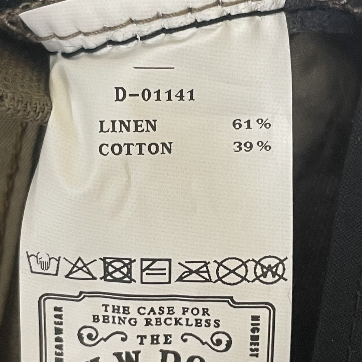 COTTON LINEN WASH CASキャスケットD 01141
