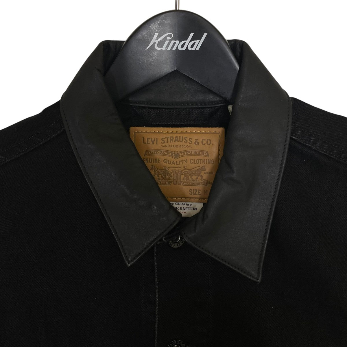 25AW襟レザー 2nd Type Tracker Jacketデニムジャケット007X7-0000